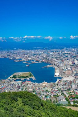 Hakodate şehir manzarası (Mt. Hakodate). Çekim Konumu: Hokkaido Hakodate Şehri
