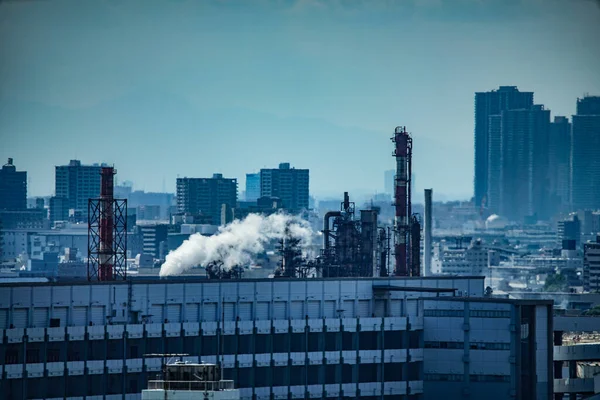 Plantengroep Keihin Industrie Schietplaats Kawasaki City Prefectuur Kanagawa — Stockfoto