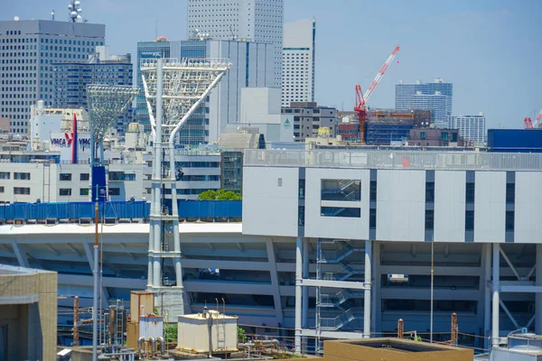Paysage Avec Yokohama Stadium Lieu Tournage Yokohama City Naka Ward — Photo