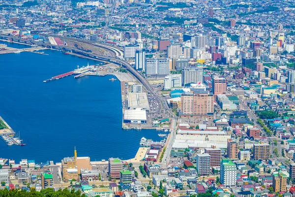 Krajobraz Miasta Hakodate Sfotografowany Hakodat Miejsce Fotografowania Hokkaido Hakodate City — Zdjęcie stockowe