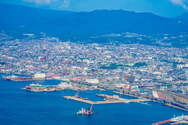 Krajobraz Miasta Hakodate Sfotografowany Hakodat Miejsce Fotografowania Hokkaido Hakodate City — Zdjęcie stockowe