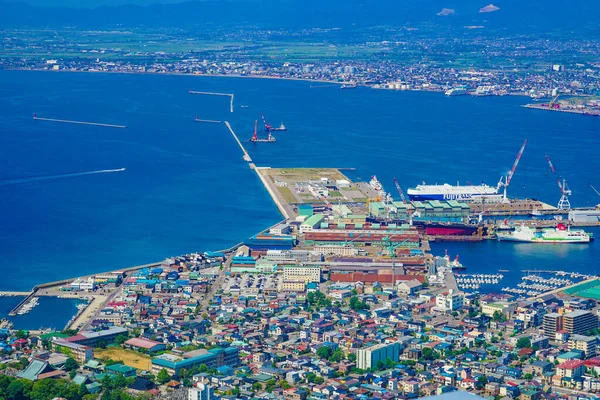 Krajobraz Miasta Hakodate Sfotografowany Hakodat Miejsce Fotografowania Hokkaido Hakodate City — Zdjęcie stockowe