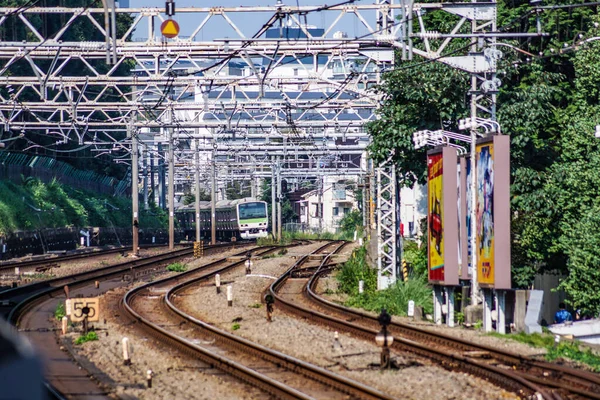 Construção Linha Yamanote Tóquio Localização Tiroteio Chuo Tokyo — Fotografia de Stock