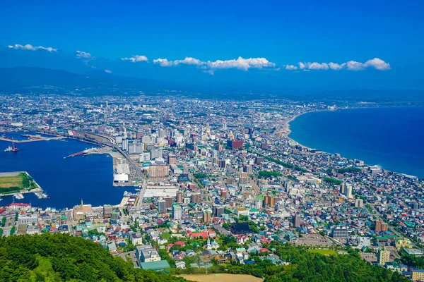 Krajobraz Miasta Hakodate Sfotografowany Hakodat Miejsce Fotografowania Hokkaido Hakodate City — Zdjęcie stockowe