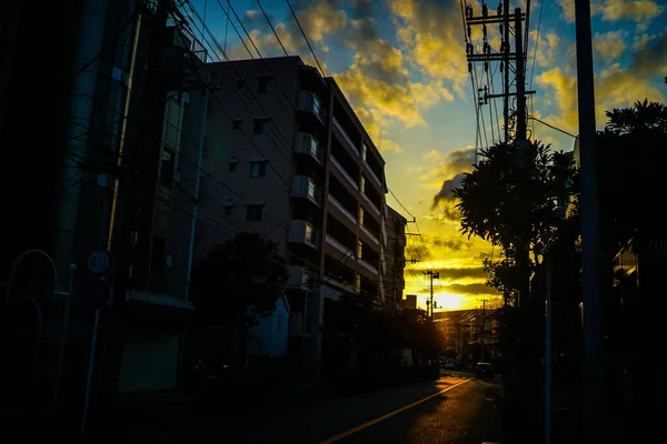 横滨的大嘴巴和夜景 射击地点 横滨市金川区 — 图库照片
