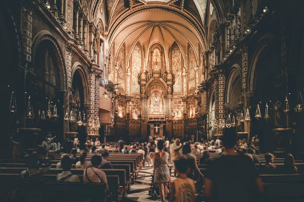 Monsalátový Klášter Španělsko Barcelona Místo Střelby Španělsko Barcelona — Stock fotografie