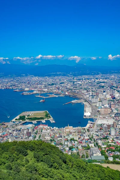 Paysage Urbain Hakodate Photographié Partir Hakodate Lieu Tournage Hokkaido Hakodate — Photo