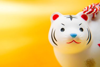 Yeni yıl kartı (2022 yılı burcu). Çekim yeri: Yokohama-şehir kanagawa ili