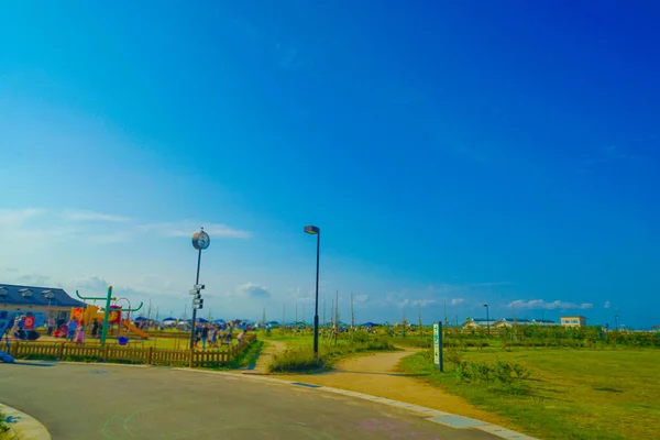 Coastal Park Adventure Square Wakabayashi Ward Der Stadt Sendai Drehort — Stockfoto