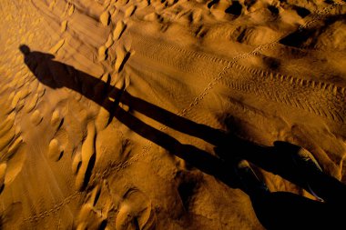 Arap çölü ve insanları. Çekim Konumu: Dubai