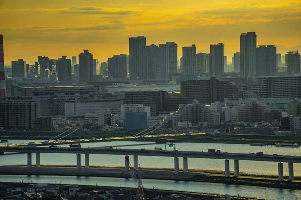 Tokios Stadtbild Der Abenddämmerung Drehort Katsushika Tokio — Stockfoto
