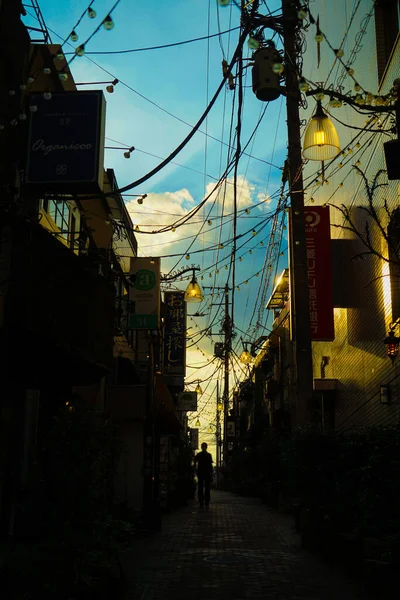 中野砖斜坡黄昏 射击地点 东京中野选区 — 图库照片