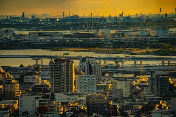 Tokyo Stads Skanning Skymningen Skytteläge Katsushika Tokyo — Stockfoto