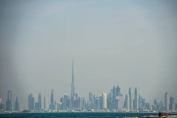 Gebäude Von Dubai Sichtbar Von Palm Gumera Aus Drehort Dubai — Stockfoto