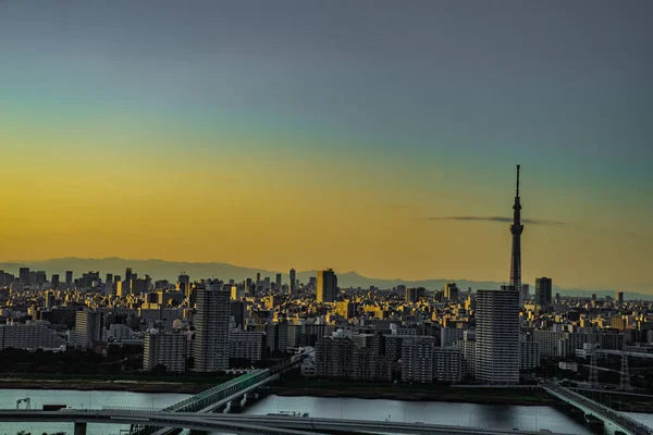 Tokyo Sky Tree Und Sunset Sky Drehort Sumida Ward Tokio — Stockfoto