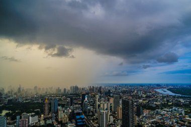 Tayland Bangkok şehir manzarası (Mahana Mısır Gözlemevi). Çekim yeri: Bangkok, Tayland