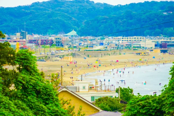Ακτή Γιουραγκάμα Πόλη Καμακούρα Τοποθεσία Πόλη Kamakura Νομός Kanagawa — Φωτογραφία Αρχείου