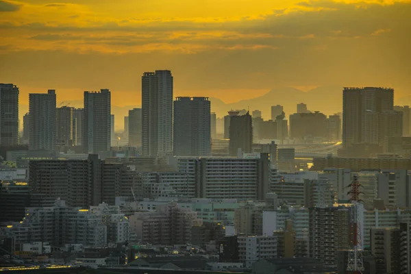 Tokio Gescand Schemering Schietplaats Katsushika Tokio — Stockfoto