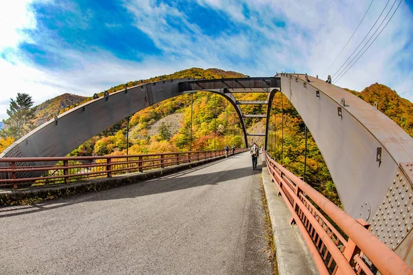 Ponte Owazuno Oku Dam Localização Tiro Prefeitura Gunma — Fotografia de Stock