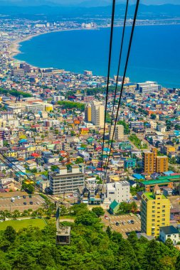 Hakodate dağ yolu. Çekim Konumu: Hokkaido Hakodate Şehri