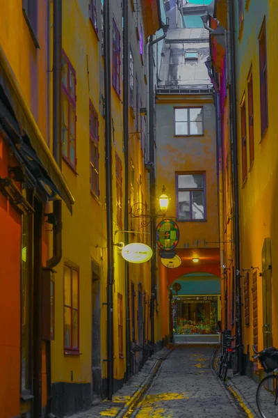 Stockholm Gumlastans Eski Kasabası Çekim Yeri Sveç Stockholm — Stok fotoğraf