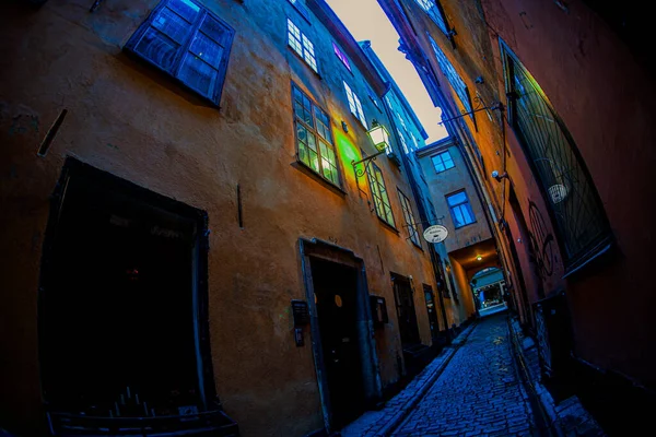 Sztokholmskie Gumlastans Stare Miasto Miejsce Fotografowania Szwecja Sztokholm — Zdjęcie stockowe
