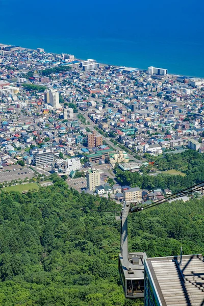 Hakodate Górska Kolejka Linowa Miejsce Fotografowania Hokkaido Hakodate City — Zdjęcie stockowe
