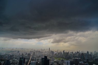 Tayland Bangkok şehir manzarası (Mahana Mısır Gözlemevi). Çekim yeri: Bangkok, Tayland