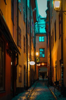 Stockholm Gumlastans Eski Kasabası. Çekim yeri: İsveç, Stockholm