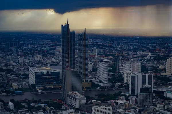 Céu Nublado Cidade Bangkok Tailândia Localização Tiroteio Bangkok Tailândia — Fotografia de Stock
