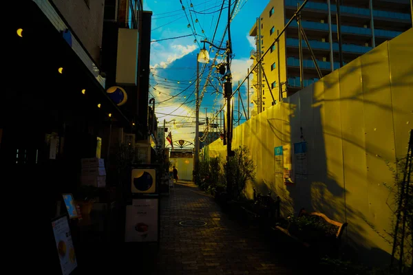 Nakano Cegła Nachylenie Zmierzch Miejsce Fotografowania Nakano Ward Tokio — Zdjęcie stockowe