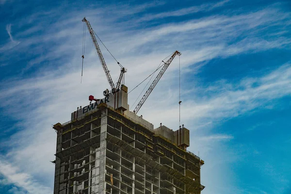 Dubai Gebouw Bouwlandschap Schietplaats Dubai — Stockfoto