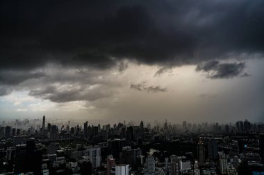 Tayland Bangkok şehir manzarası (Mahana Mısır Gözlemevi). Çekim yeri: Bangkok, Tayland