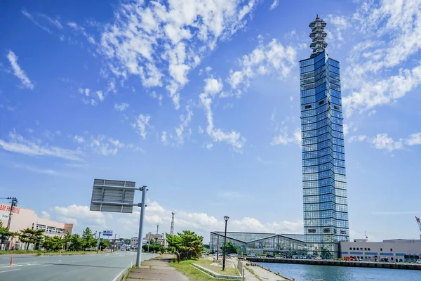 Serion Road Station Akita Port Akita City Port Tower Localização — Fotografia de Stock