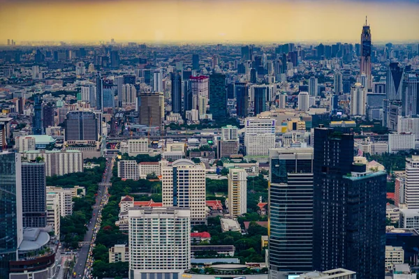Céu Nublado Cidade Bangkok Tailândia Localização Tiroteio Bangkok Tailândia — Fotografia de Stock