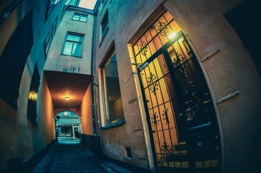Stockholm Gumlastans Eski Kasabası. Çekim yeri: İsveç, Stockholm