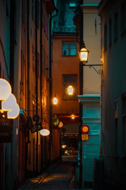 Stockholm Gumlastans Eski Kasabası. Çekim yeri: İsveç, Stockholm