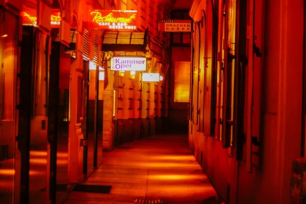 オーストリア ウィーンの夜景 撮影場所 オーストリア ウィーン — ストック写真