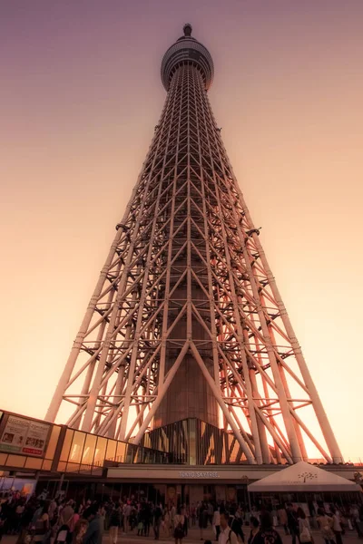 Tokyo Sky Tree Sunset Sky Schietplaats Sumida Ward Tokio — Stockfoto