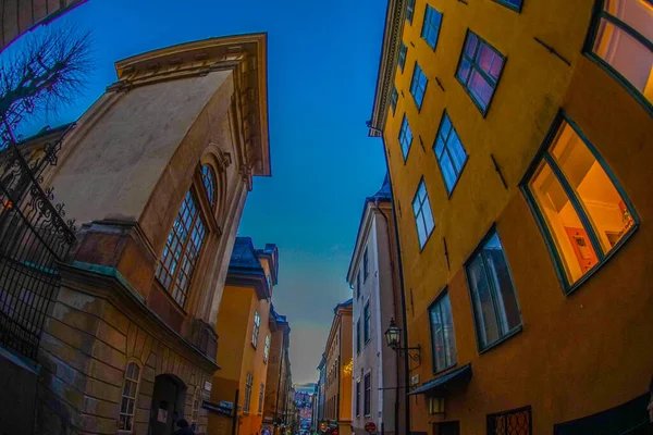 ストックホルム旧市街の街並み 撮影場所 スウェーデン ストックホルム — ストック写真