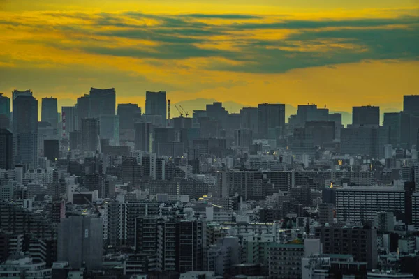 Tokijské Město Soumraku Skanduje Místo Střelby Katsushika Tokio — Stock fotografie