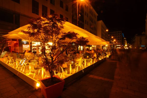 オーストリア ウィーンの夜景 撮影場所 オーストリア ウィーン — ストック写真