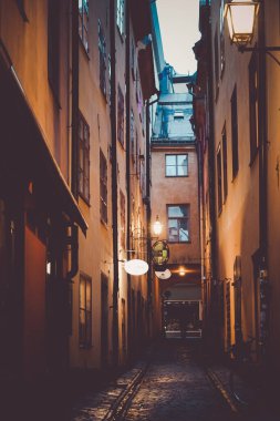Stockholm Gumlastans Eski Kasabası. Çekim yeri: İsveç, Stockholm