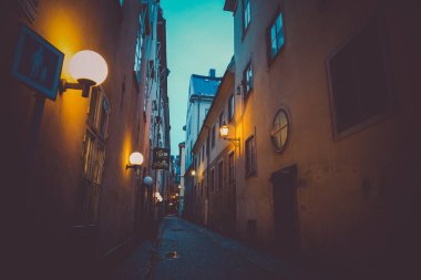 Stockholm Gumlastans Eski Kasabası. Çekim yeri: İsveç, Stockholm