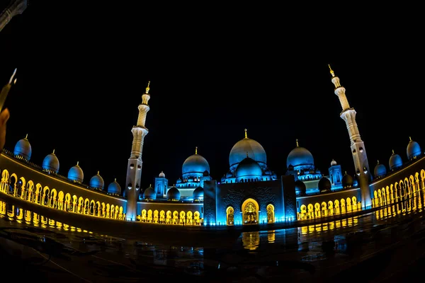 Большая Мечеть Шейки Кейд Объединенные Арабские Эмираты Место Съемок Abdabi — стоковое фото
