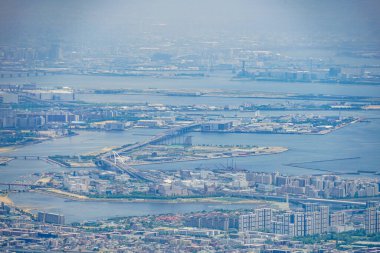 Rokko Garden Terrace 'dan bir sahne. Çekim yeri: Kobe şehri, Hyogo Bölgesi