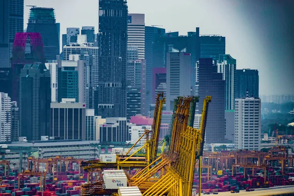 Klany Porcie Singapurskim Miejsce Fotografowania Singapur — Zdjęcie stockowe