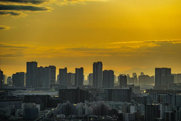 Groupes Vues Soir Dans Centre Tokyo Lieu Tournage Edogawa Tokyo — Photo