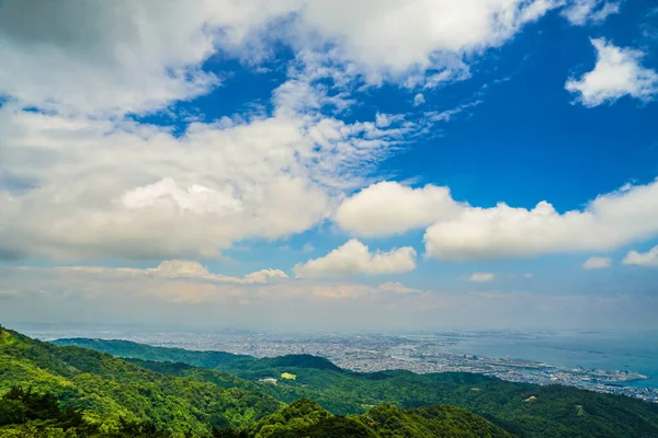 Rokko Garden Terrace 'dan bir sahne. Çekim yeri: Kobe şehri, Hyogo Bölgesi