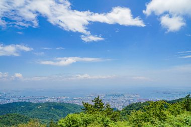 Rokko Garden Terrace 'dan bir sahne. Çekim yeri: Kobe şehri, Hyogo Bölgesi